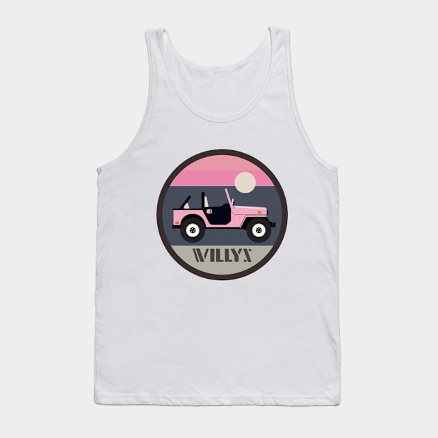 PInk sideview Tank Top by sojeepgirl